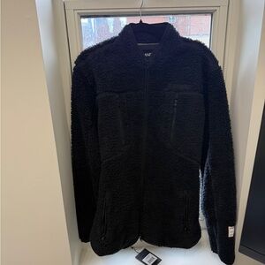 ICELAND FLEECE JACKET, UNISEX - BLACK